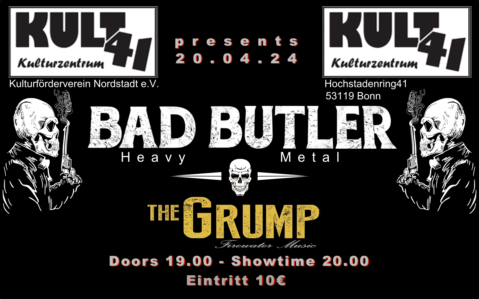Bad Butler aus Saarbrücken + The Grump aus Köln